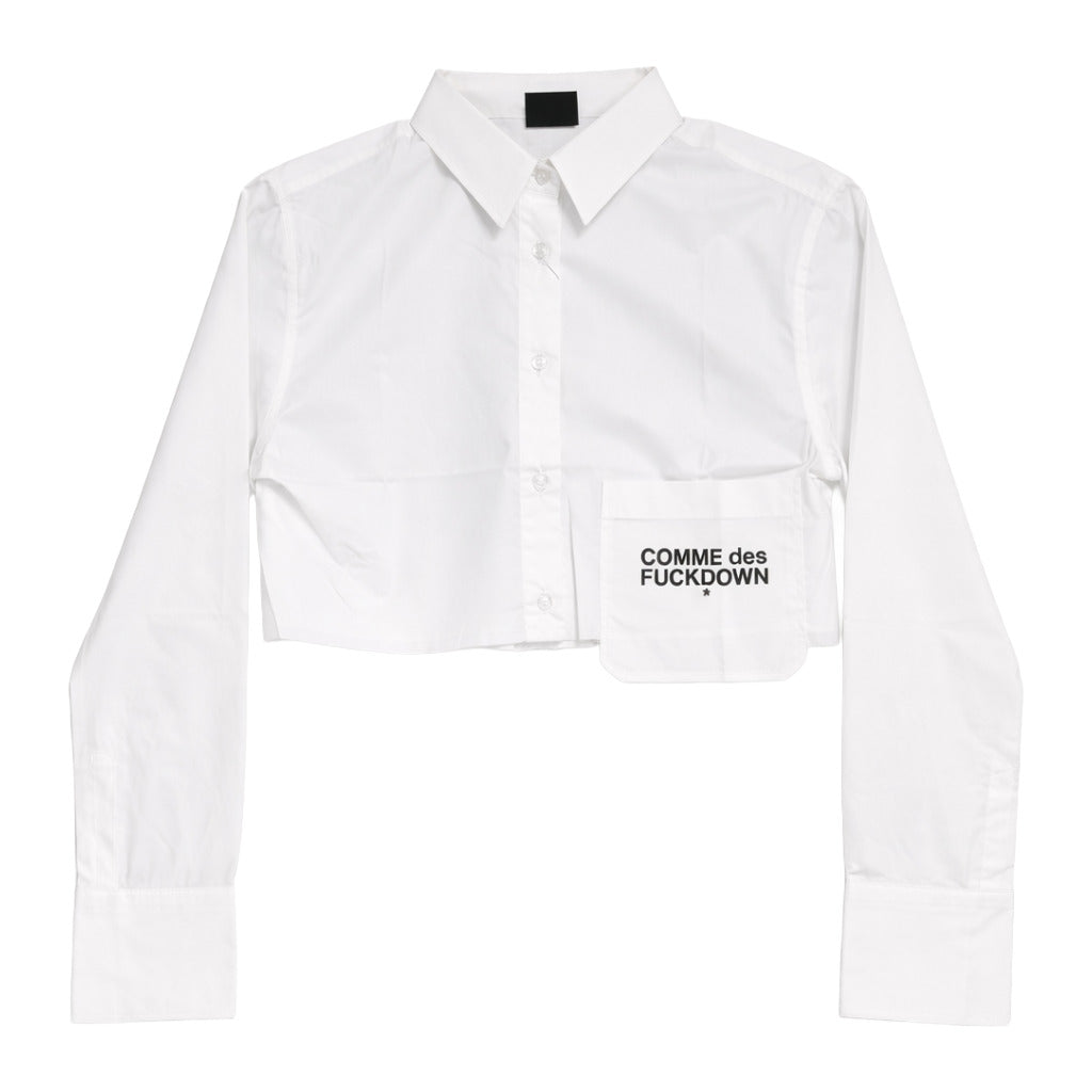 Comme Des Fuckdown Shirt Crop Bianca