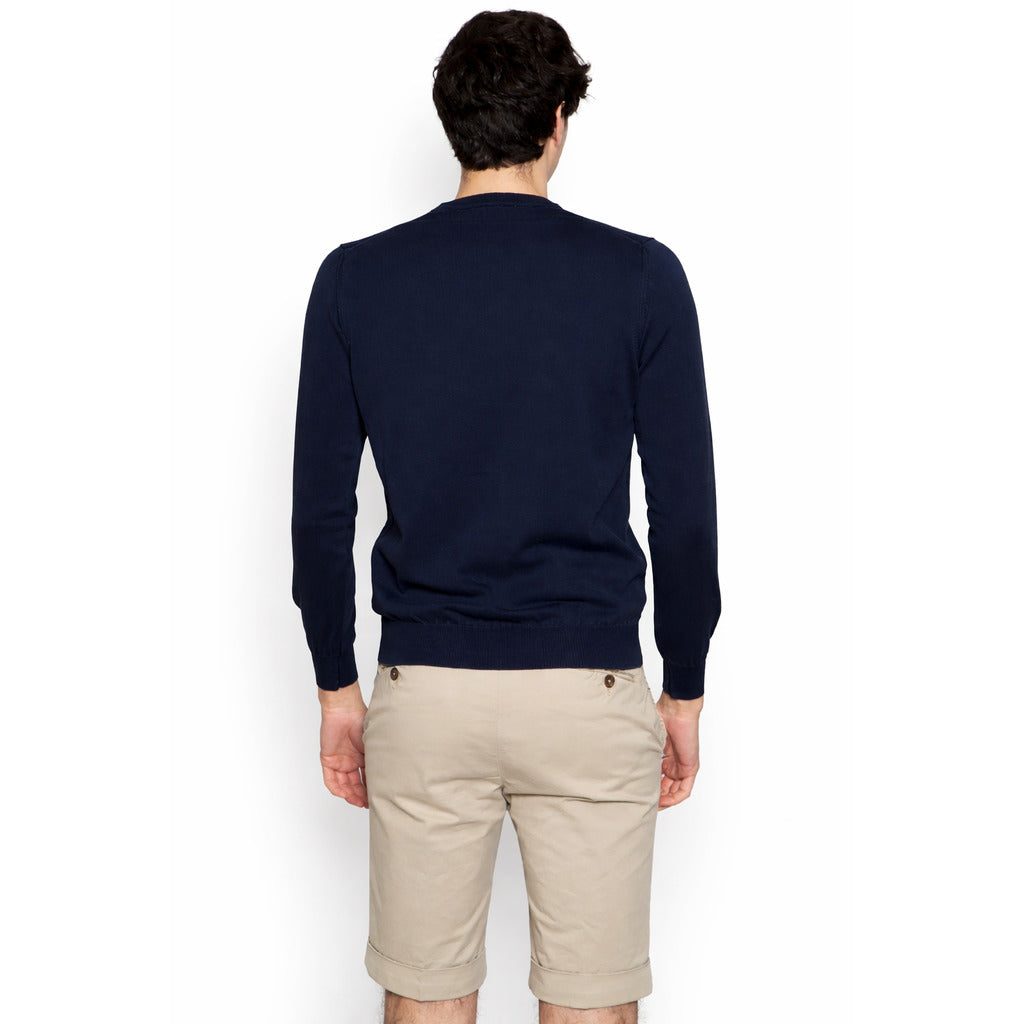 Alpha Studio Cotton Sweater Midnight Blue — view 2