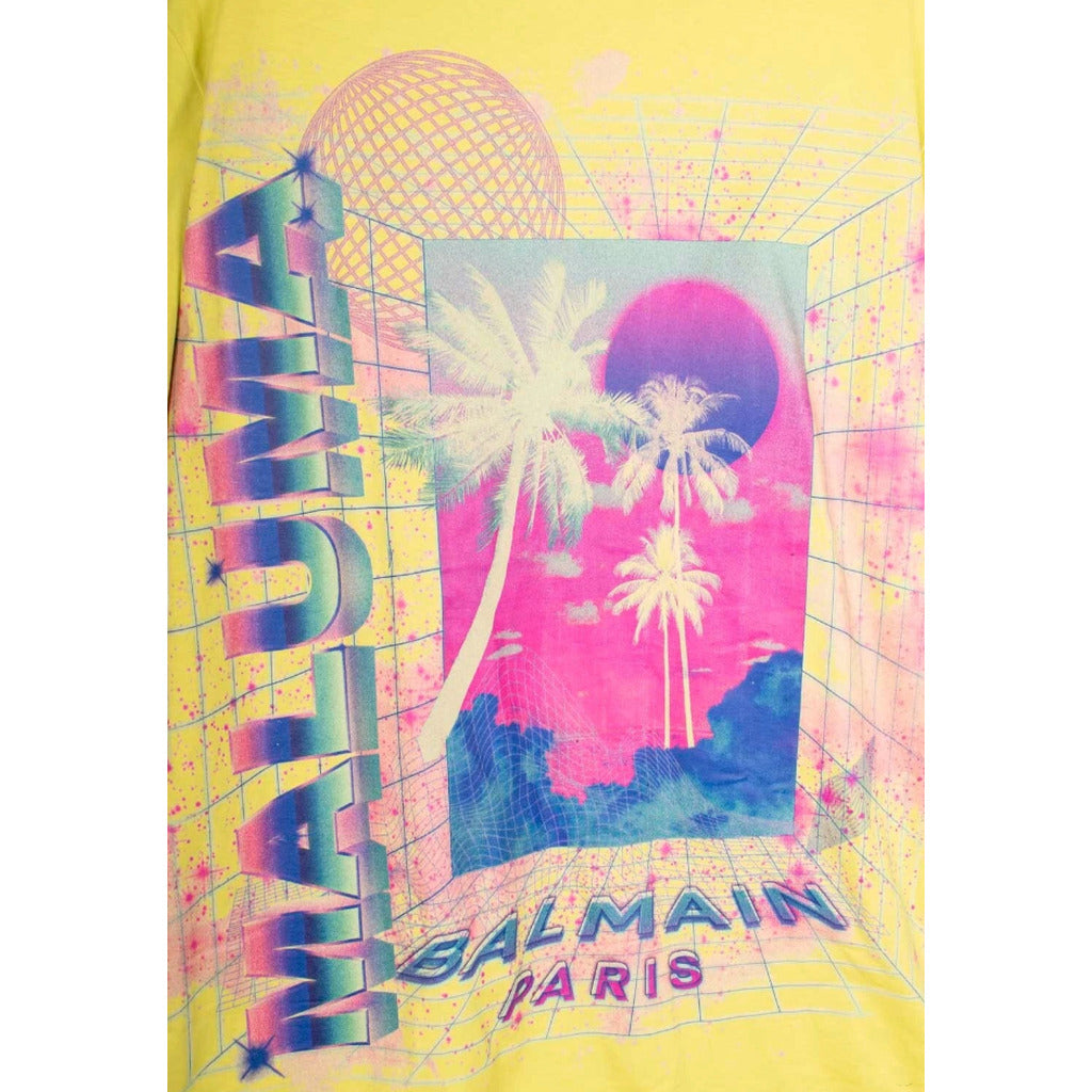 Balmain Cotton T-Shirt Maluma Print — view 2