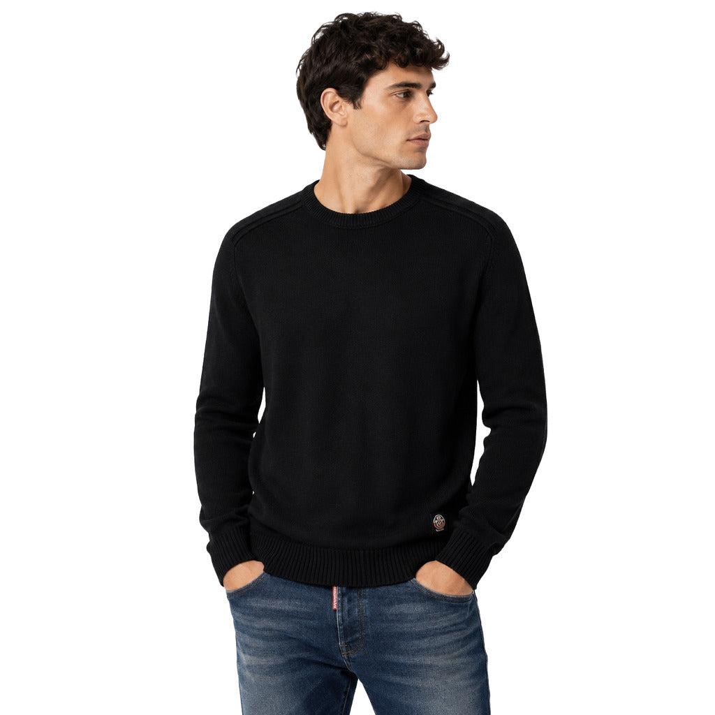 Parajumpers Cotton Sweater Crewneck Black