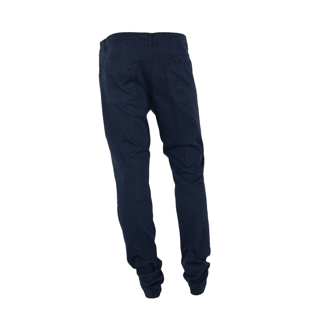 100% Milano Cotton Trousers Blue — view 2