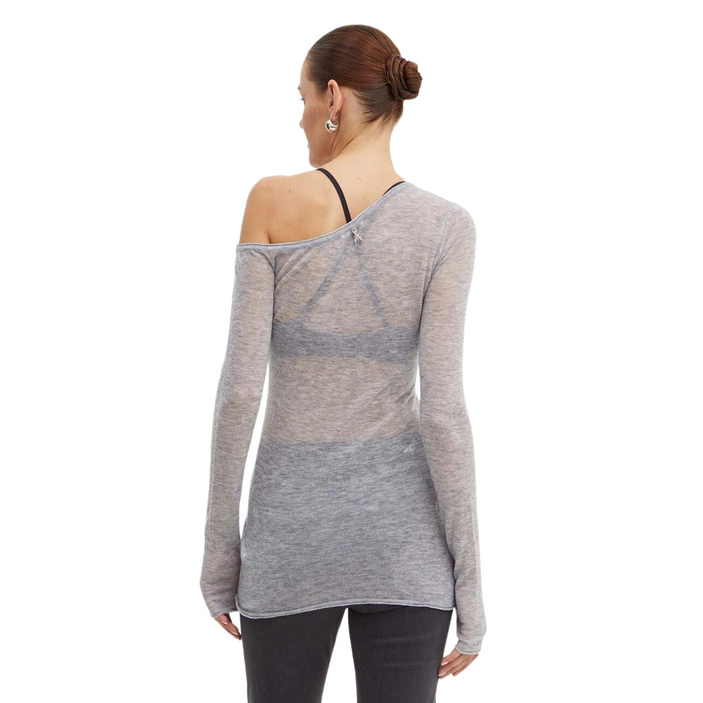 Patrizia Pepe Wool Sweater Grey Melange — view 2