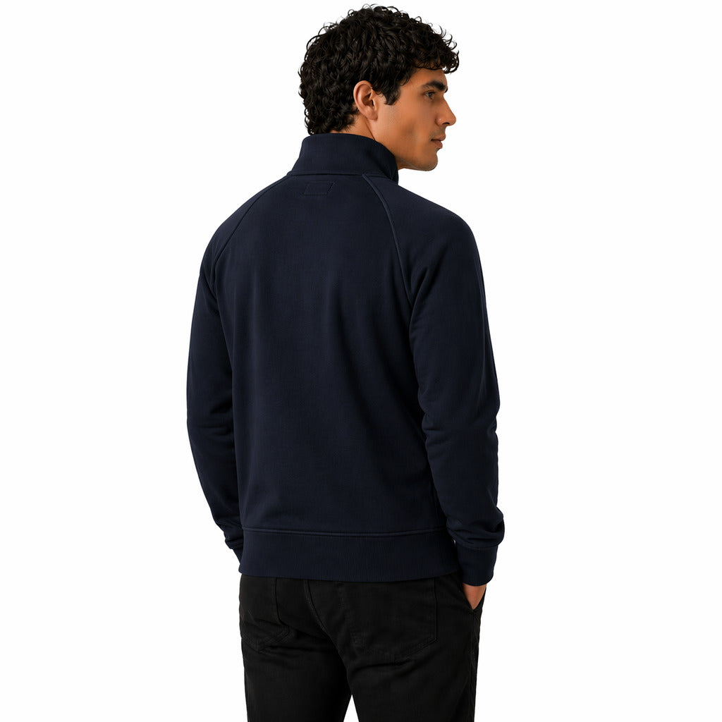 C.P. Company Sweatshirt Polo Collar Blue — view 2