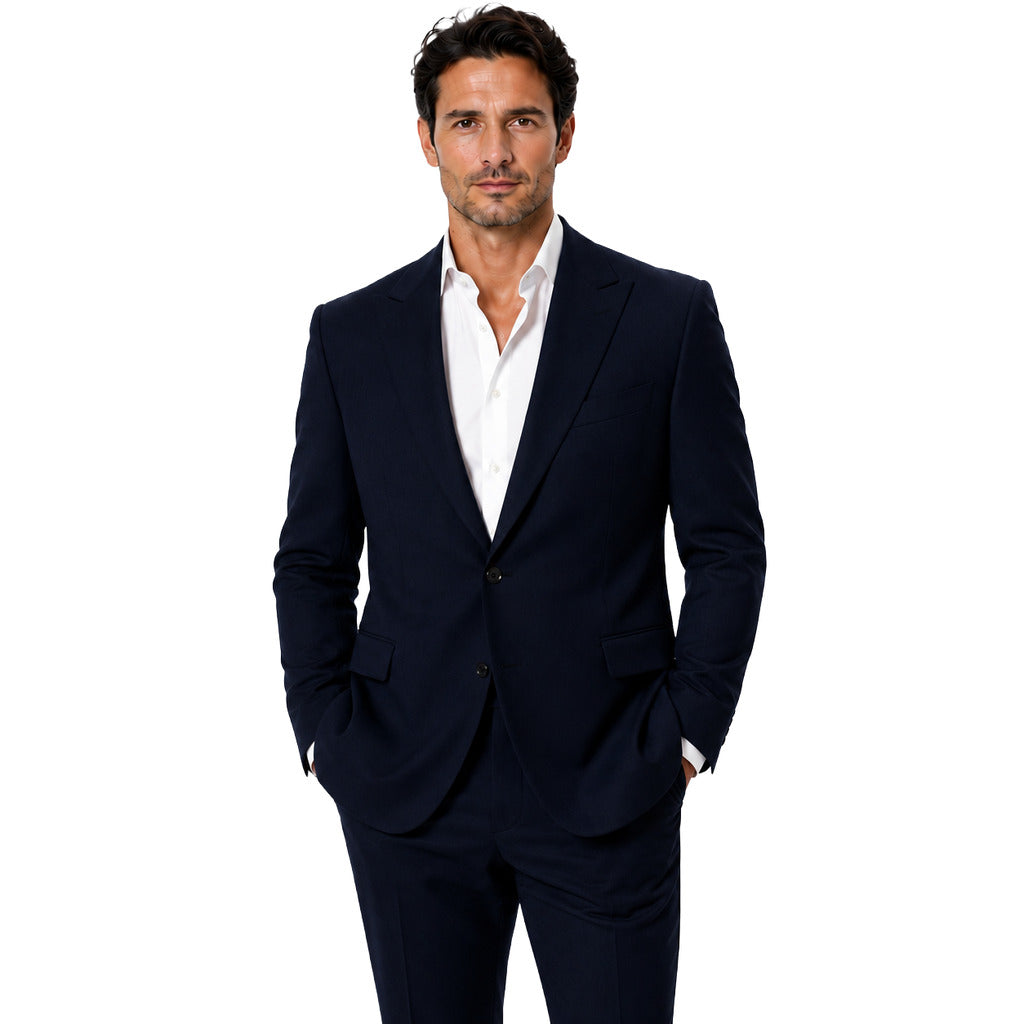 Dolce & Gabbana Wool Jacket Classica Blue