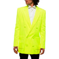 Balmain Polyester Blazer Doppiopetto Giallo Fluo