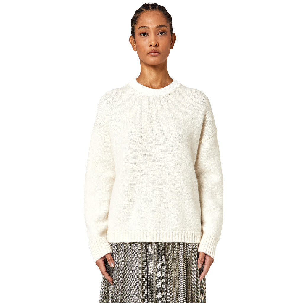 Alpha Studio Wool Crewneck Boxy Match Yarn