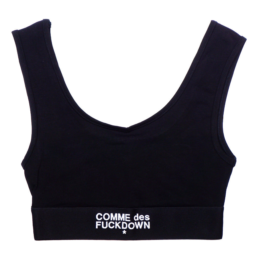 Comme Des Fuckdown Top Bielastico Nero Black