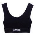 Comme Des Fuckdown Top Bielastico Nero Black