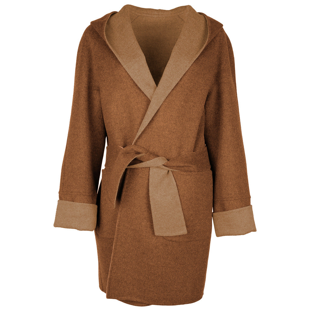 Loro Piana Wool Coat Gold Brown