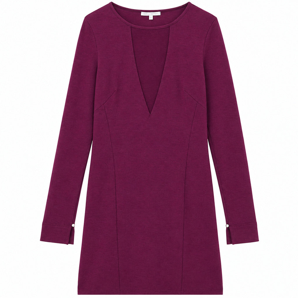 Patrizia Pepe Viscose Dress Futuristic Purple
