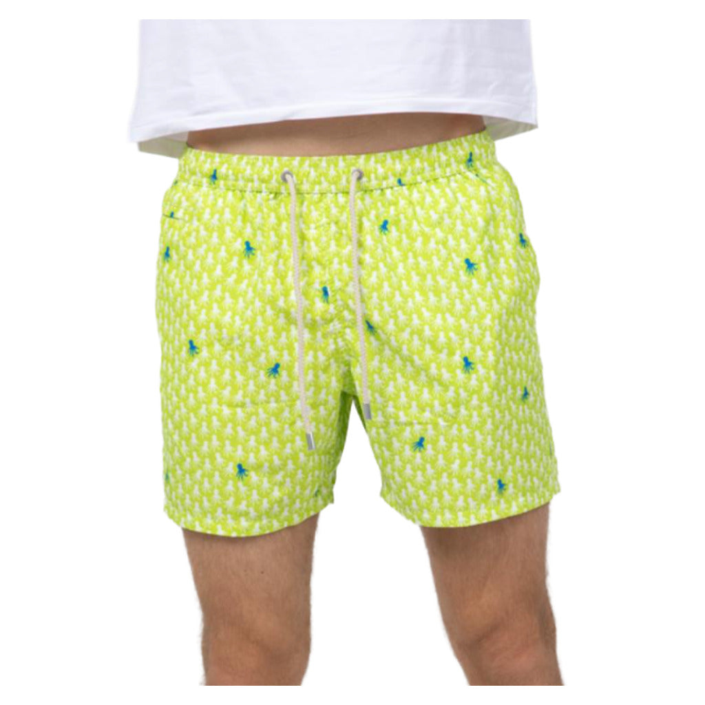 Mc2 Saint Barth Polyester Swim Shorts Green