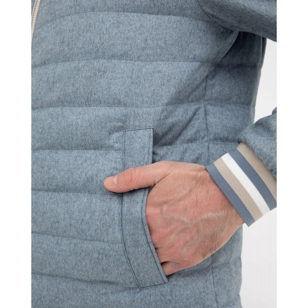 Herno Cashmere Jacket Sky Blue Light Blue — view 4
