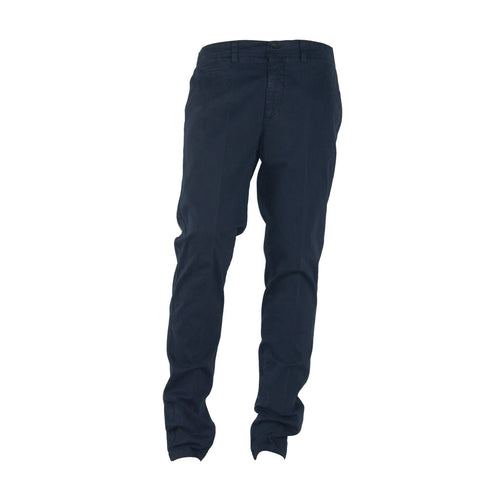100% Milano Cotton Trousers Blue