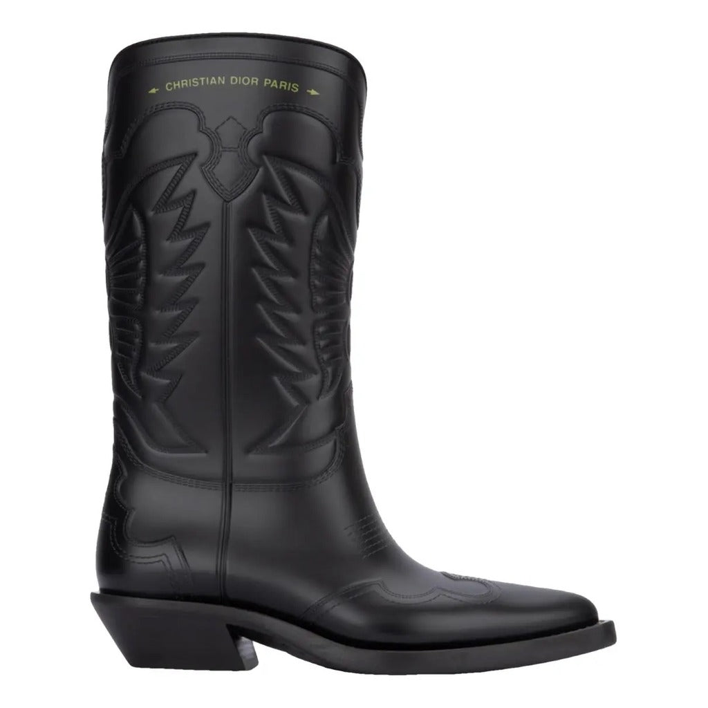 Dior Leather Christian Boots Low Boot Black, Offer A