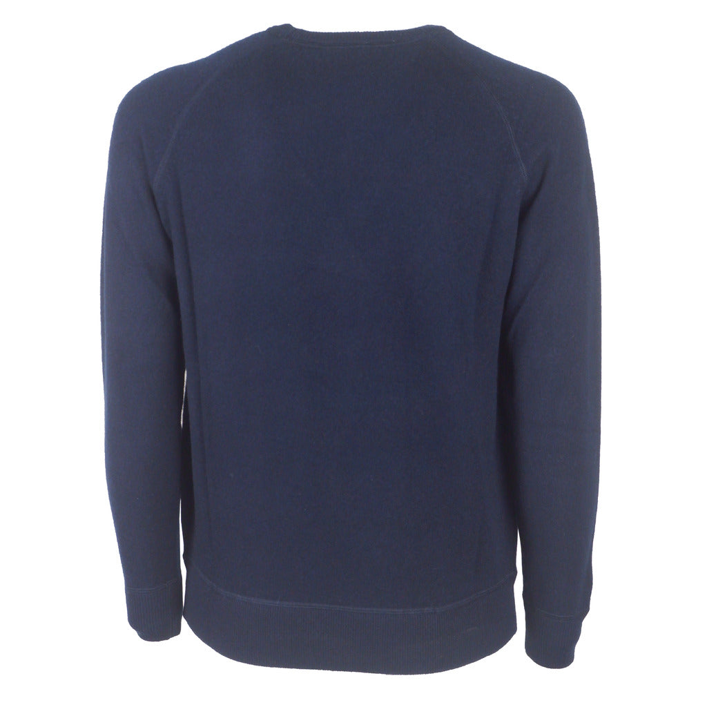 Emilio Romanelli Cashmere Raglan Cut Blue — view 2
