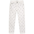 Victory Gate Jeans Borchiati Bianchi White