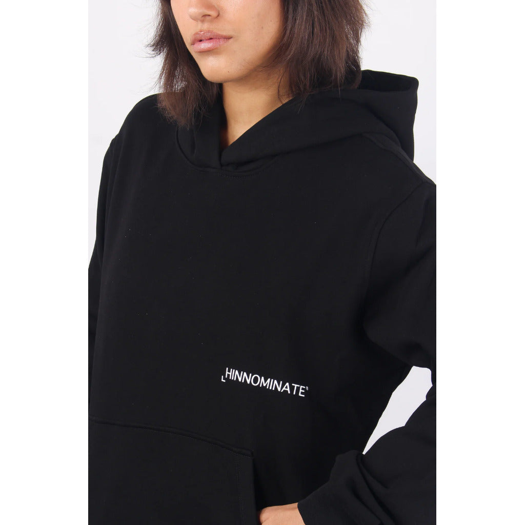 Hinnominate Cotton Sweatshirt Hooded Nera — view 4