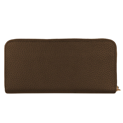 Baldinini Leather Wallet, Zipper Closure, Brand Logo On — view 2