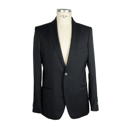 100% Milano Wool Suit Black