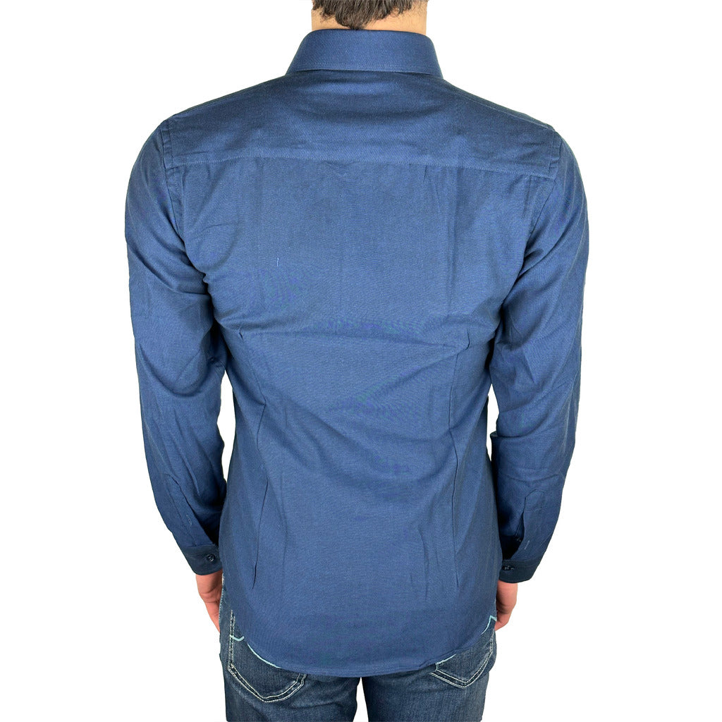 100% Milano Cotton Shirt Blue — view 2