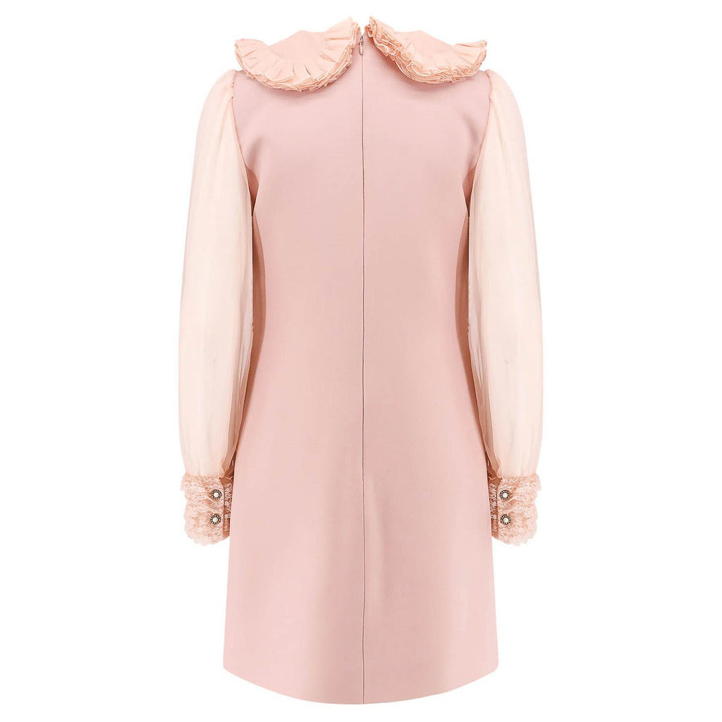 Valentino Garavani Lace Dress Pink — view 3