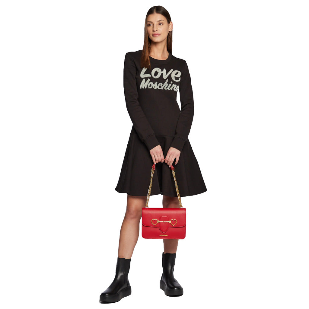 Love Moschino Dress In Cotton Blend With Plush Interior — view 5