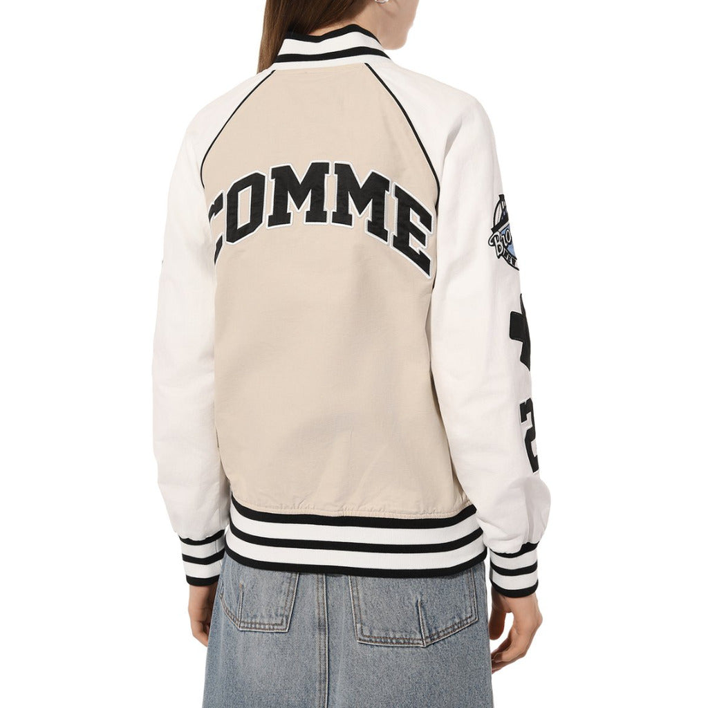 Comme Des Fuckdown Cotton Bomber All-Zip Beige — view 2