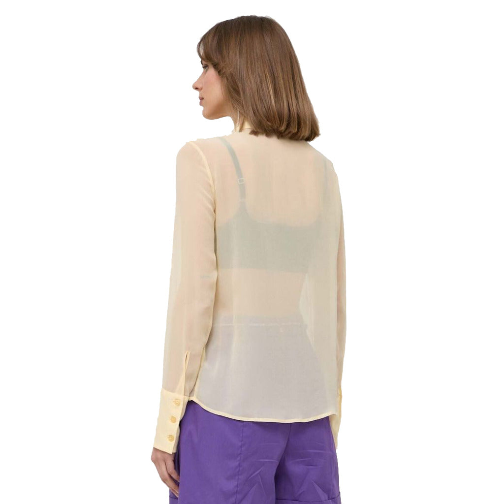 Patrizia Pepe Shirt Silk Clarity Yellow — view 2