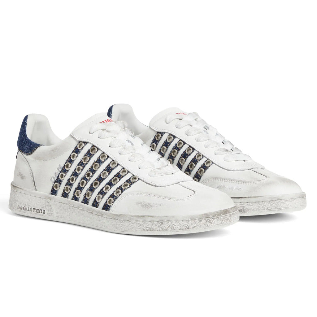 Dsquared2 Calfskin Underwear Sneaker White — view 3