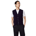 Alpha Studio Cashmere Vest Bottoni Basic Blue