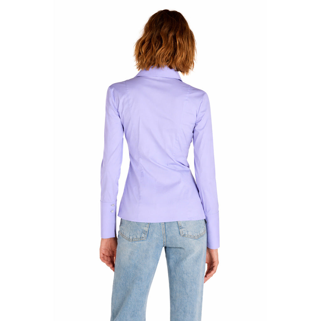 Patrizia Pepe Cotton Shirt Lilac — view 3