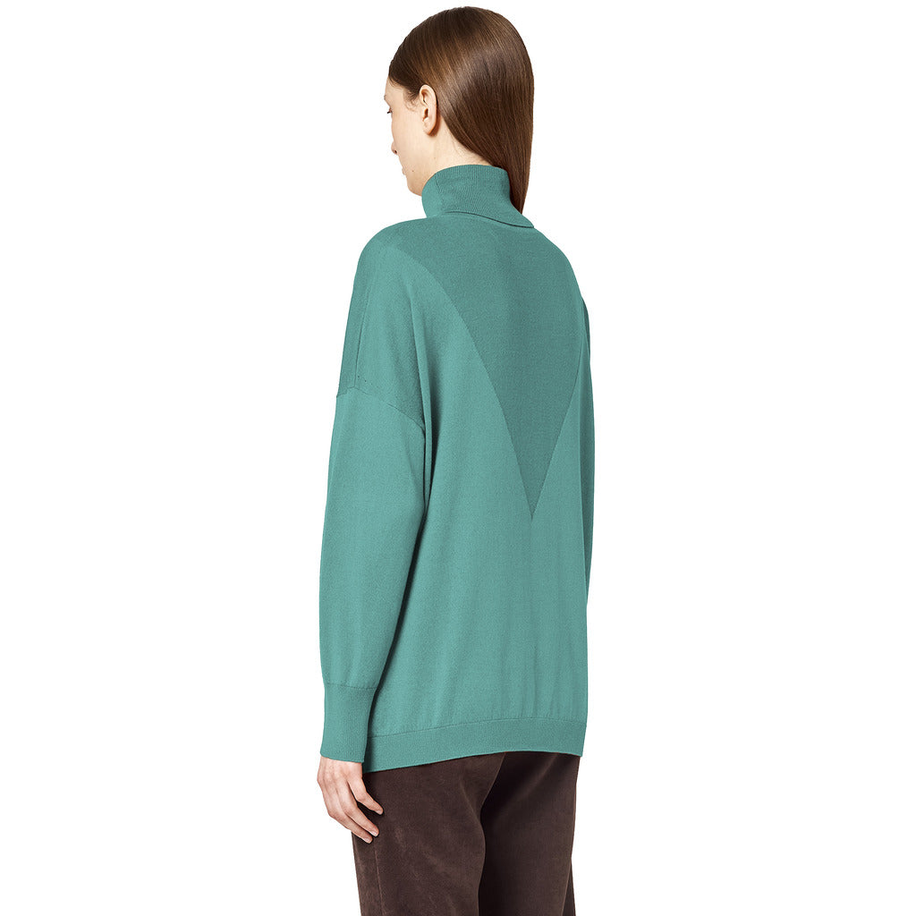 Alpha Studio Silk Dolcevita Intarsio Verde Acqua — view 2
