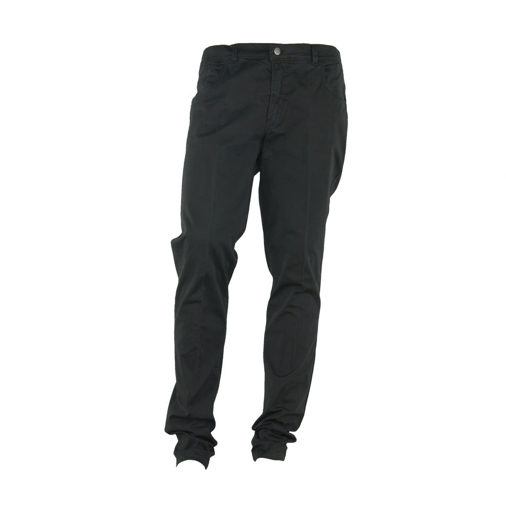 100% Milano Cotton Trousers Black
