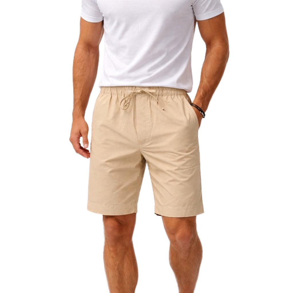 alpha studio - shorts - au-5402q-beige