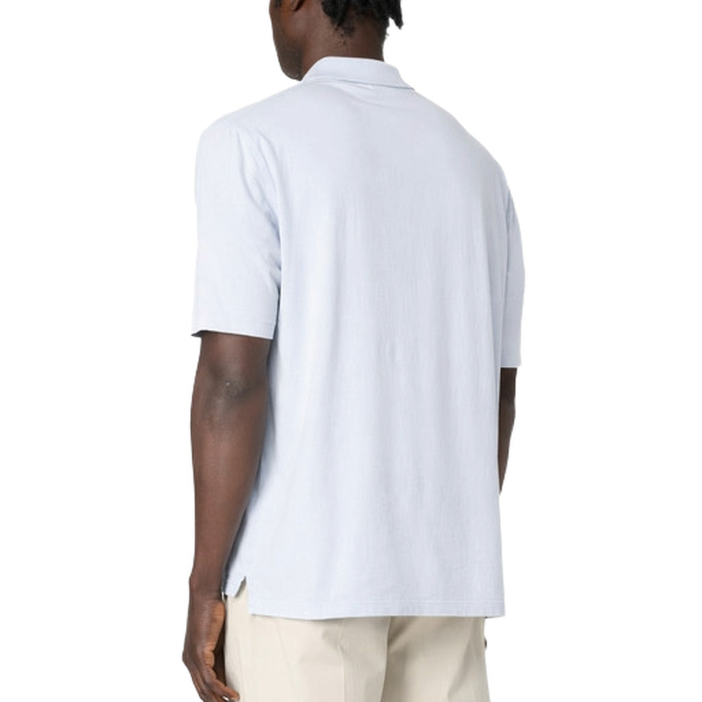 Alpha Studio Cotton Polo Tintura Marmorizzata — view 2