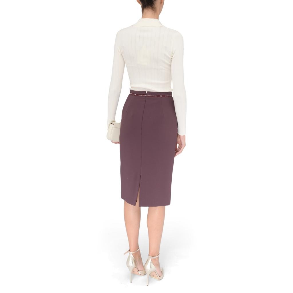 Elisabetta Franchi Skirt Spacco Brown — view 2