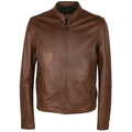 Emilio Romanelli Leather Jacket Brown