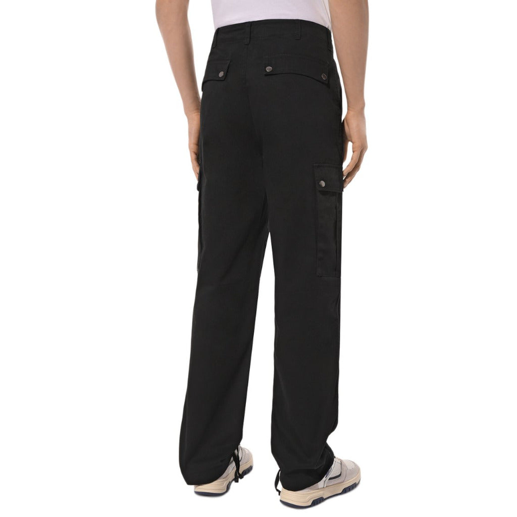 Comme Des Fuckdown Cotton Trousers Cargo Black — view 2