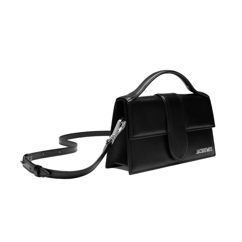 Jacquemus Le Grand Bambino Crossbody bag with silver logo, black