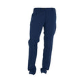 100% Milano Polyester Viscose Trousers Blue
