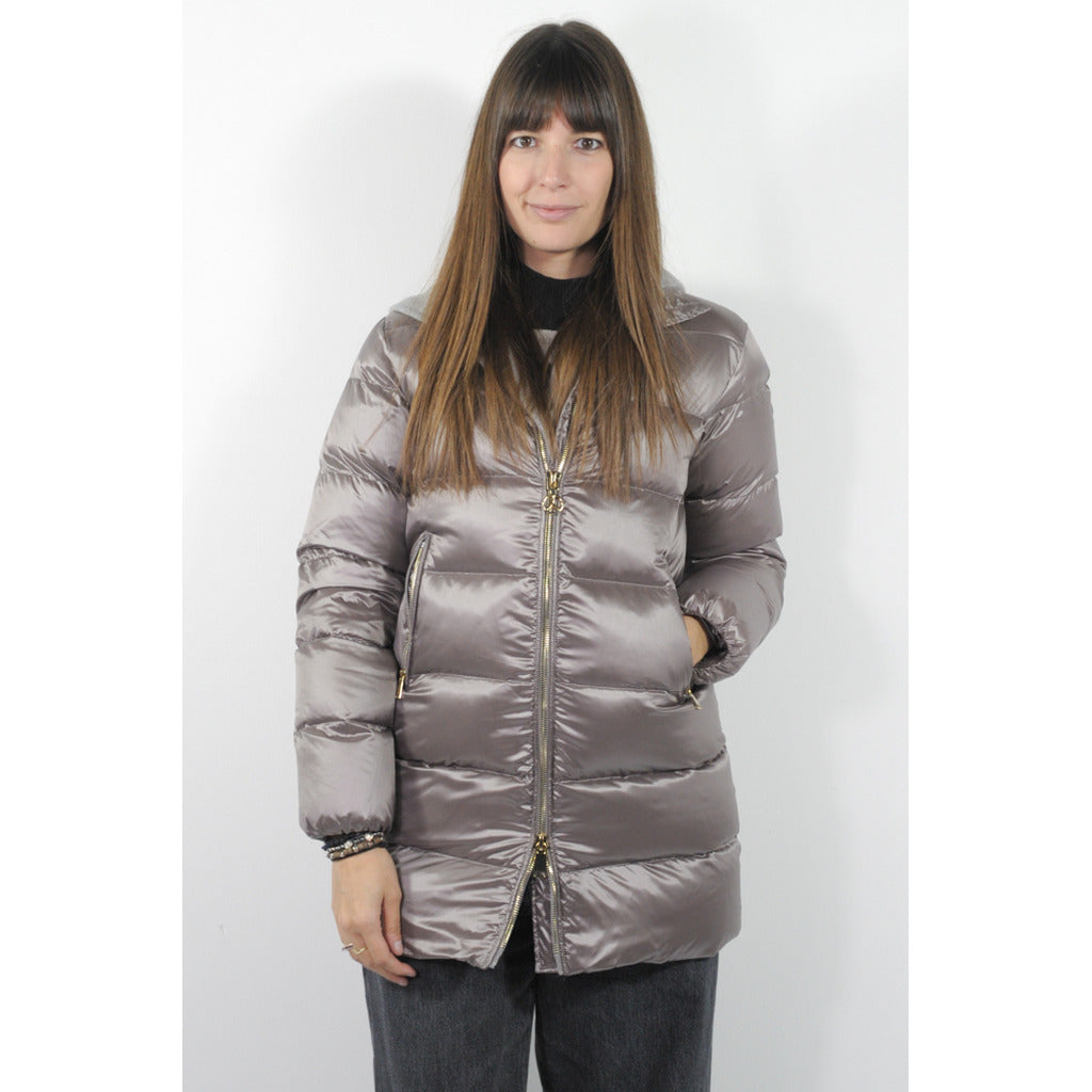 People Of Shibuya Wool Quilted Down Jacket In Ultralight Technical Fabric Gold — view 2