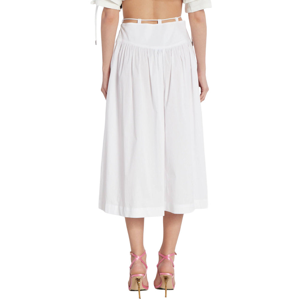 Pinko cotton Skirt White — view 2