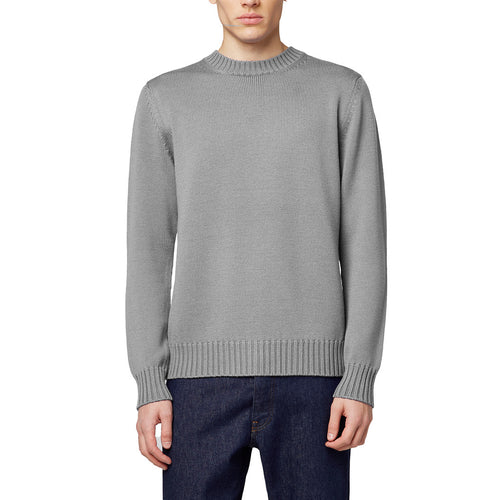 Alpha Studio Crewneck Longsleeve Cashmere Gray — view 2