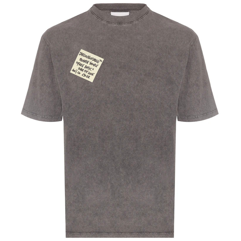 Diego Venturino Discover The Top — Garment-Dyed T-Shirt With Grey — view 2