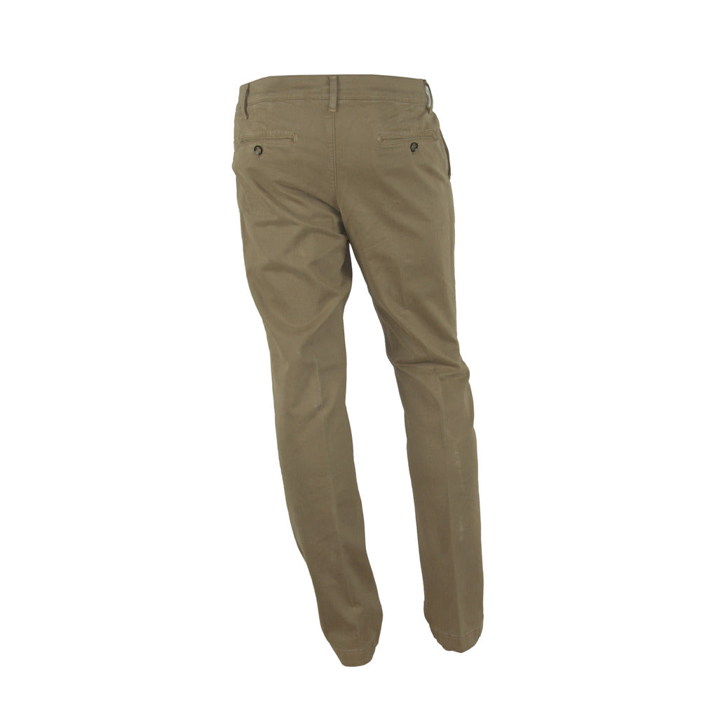 100% Milano Cotton Trousers Brown — view 2