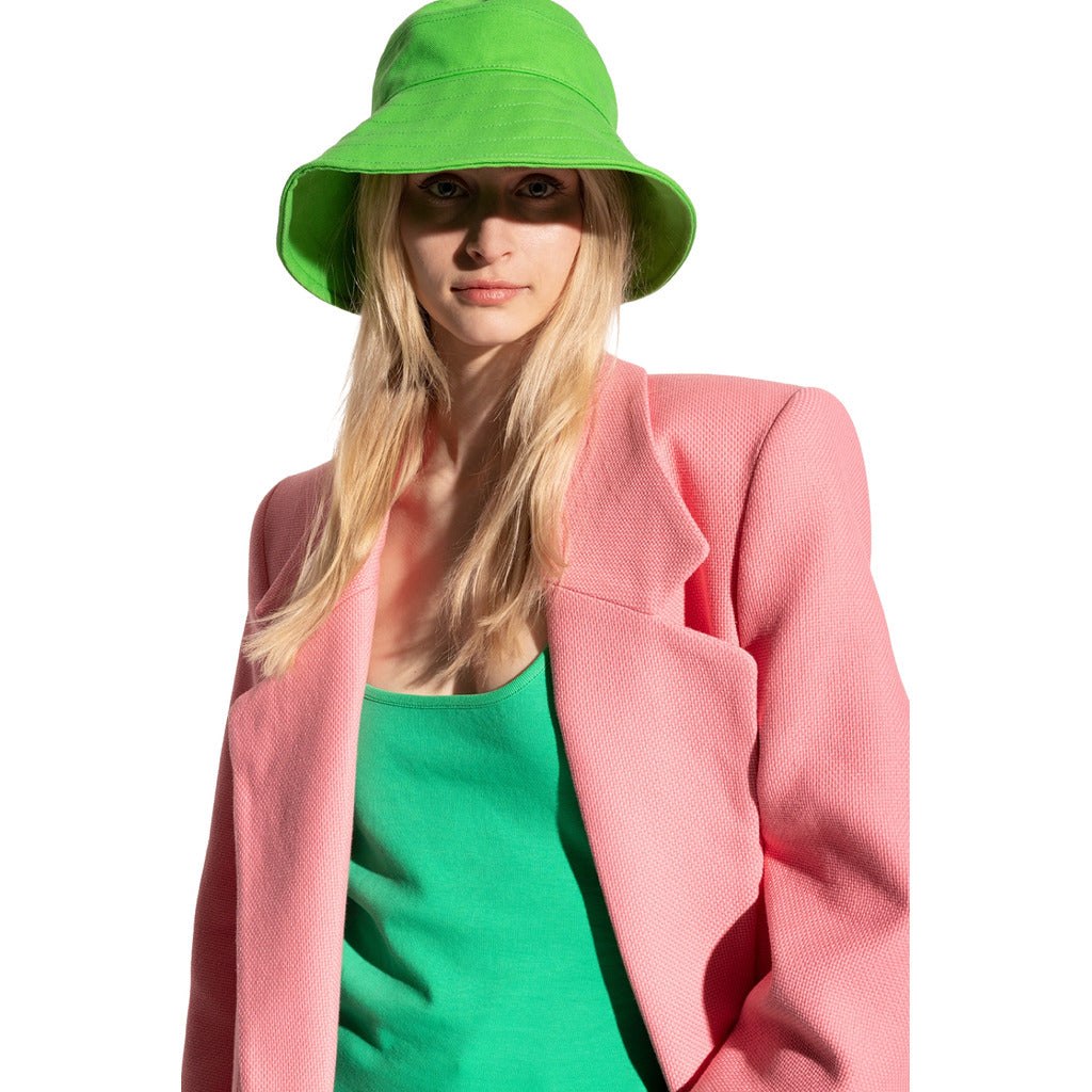 The Attico Cotton Hat Green