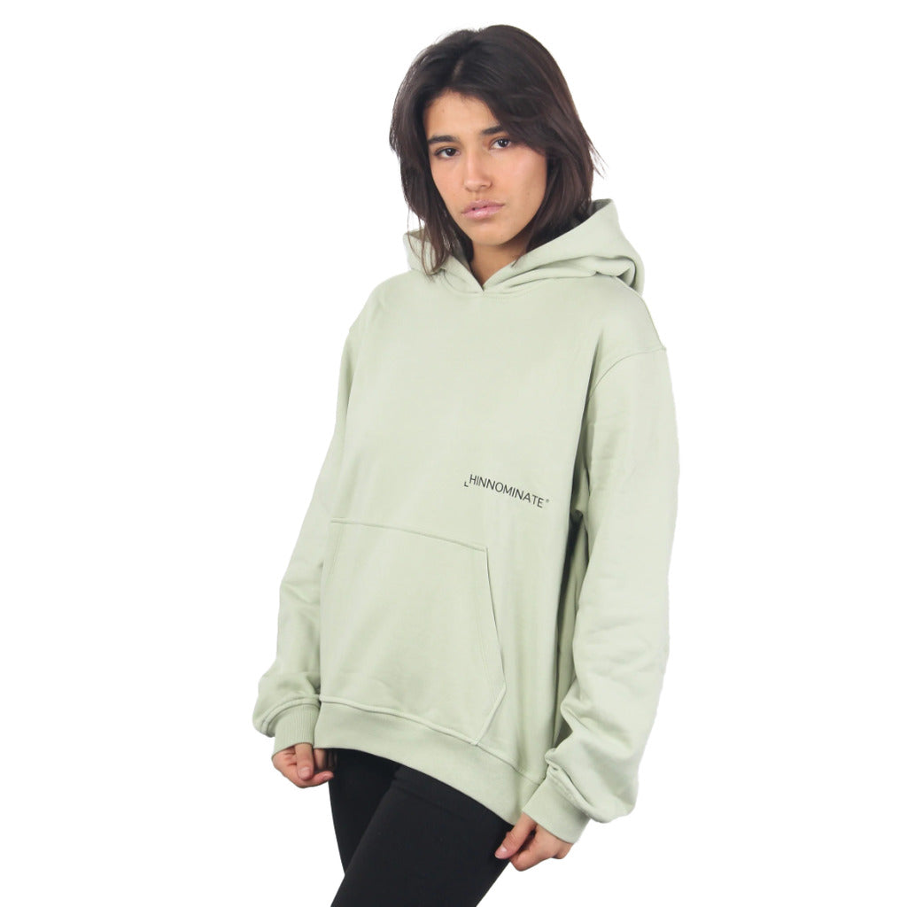 Hinnominate Cotton Sweatshirt Hooded Aloe — view 3