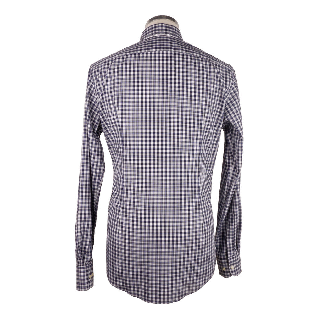 100% Milano Cotton Shirt Blue — view 2