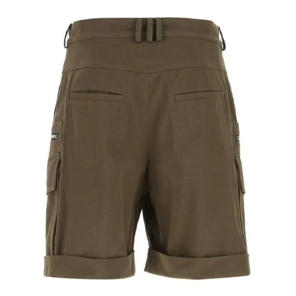 Balmain Cotton Shorts Cargo Verdi Green — view 4