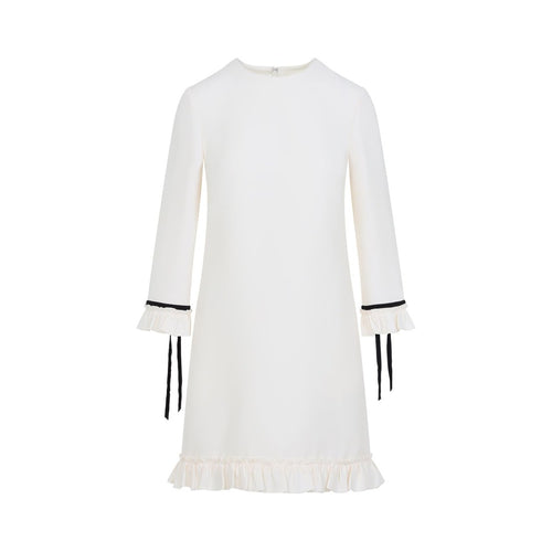 Valentino Garavani Wool Dress White